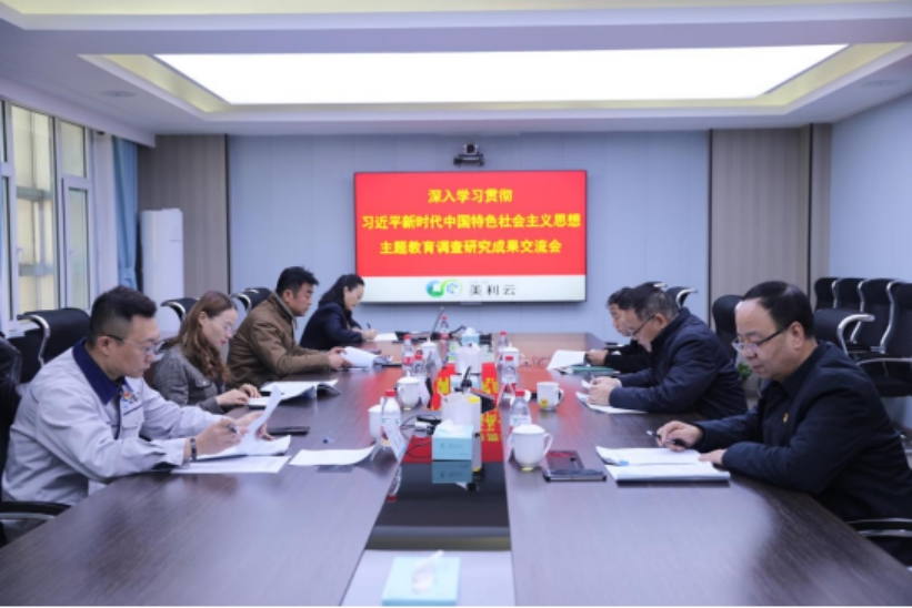 美利云党委召开学习贯彻习近平新时代中国特色社会主义思想主题教育调研成果交流研讨会